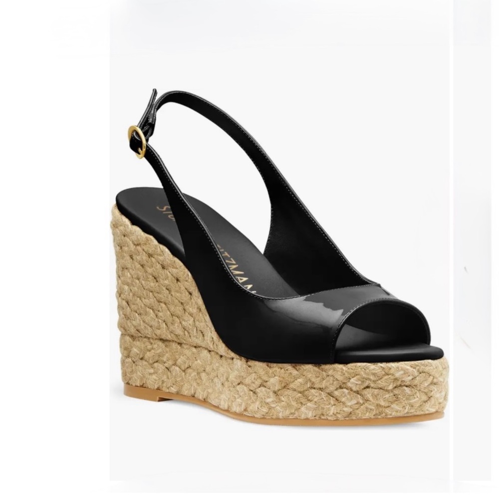 STUART WEITZMAN Island Espadrille Wedge Sandal (Women) Size 10 like